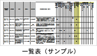 一覧表サンプル